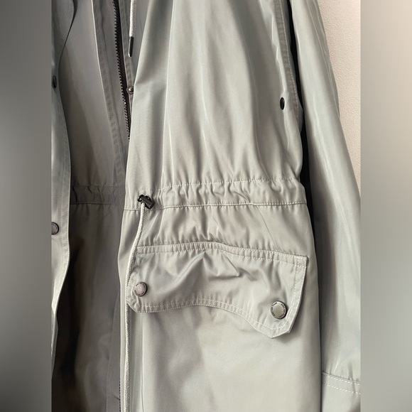 Avec Les Filles Raincoat - Gorgeous Dusty Teal - Rare color - L large trenchcoat - Picture 4 of 8